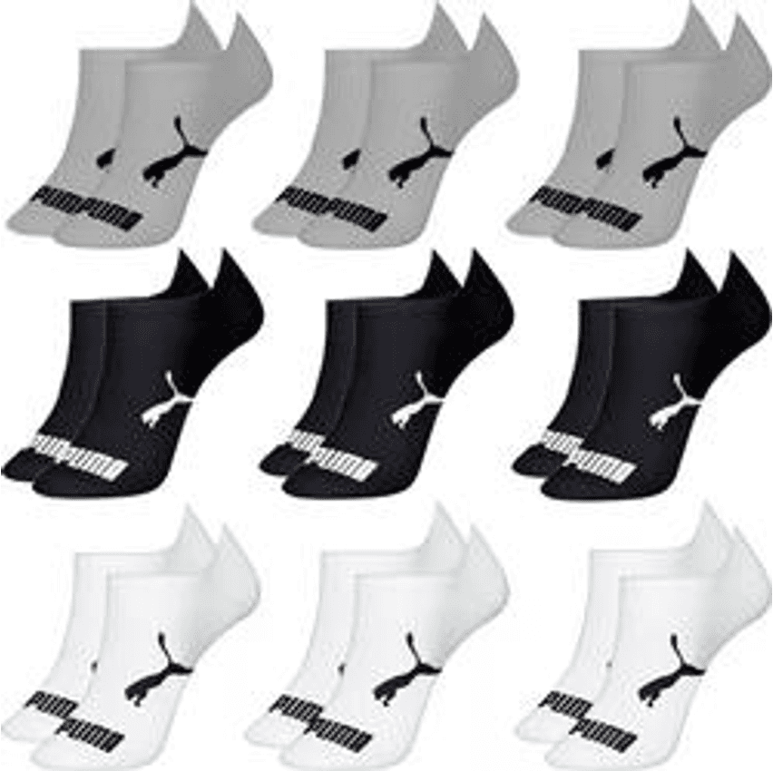 Kit 9 Pares Meias Puma Sapatilha Cano Baixo Original Algodão