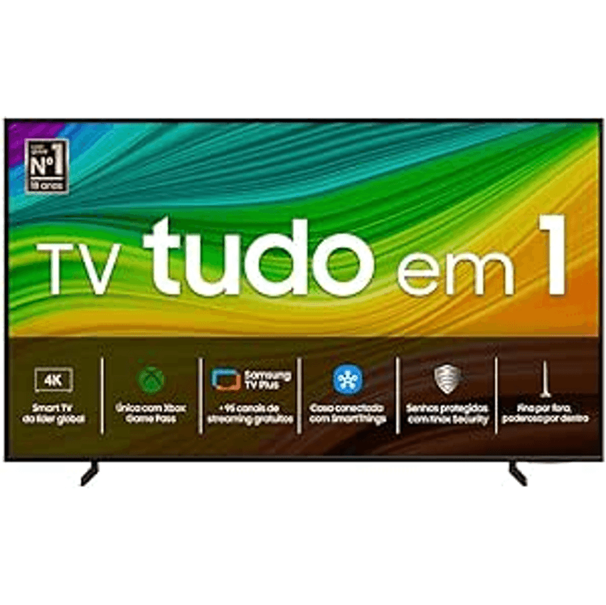 Samsung Smart TV 50" QLED 4K 50Q60D - Tecnologia de Pontos Quânticos, Design AirSlim