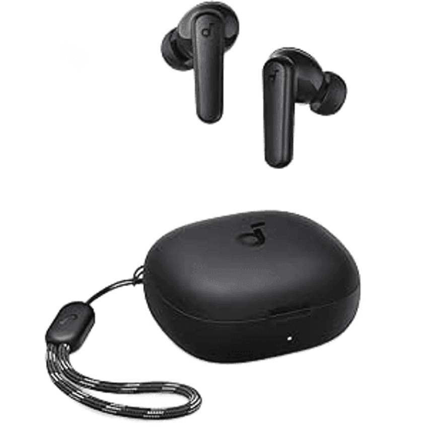 soundcore P20i da Anker Fone de Ouvido Sem Fio, Drivers de 10mm, Graves Potentes, Bluetooth 5.3, 30H de Bateria, Resistência à Água, 2 Microfones IA, App Personalizável