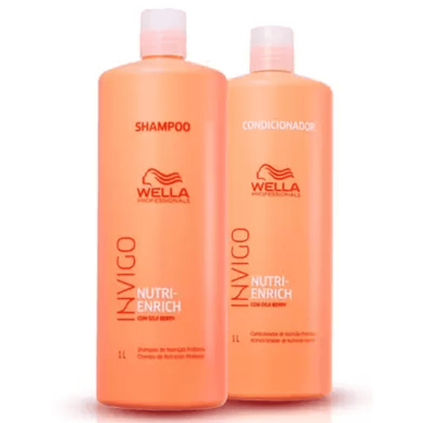 Kit Wella Nutri Enrich Shampoo E Condicionador De 1 Litro