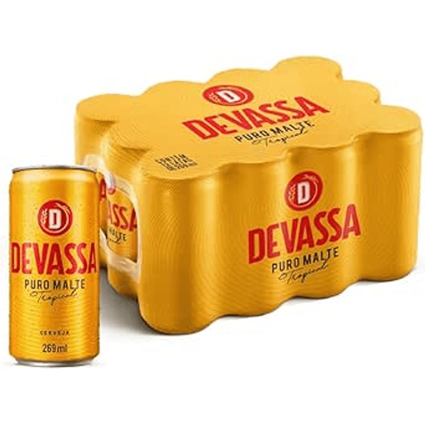 Cerveja Devassa Puro Malte, Pack 12 Latas de 269ml