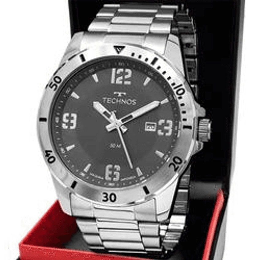 Relógio Technos Masculino Militar 2115myn/1f Aço Prova D'água
