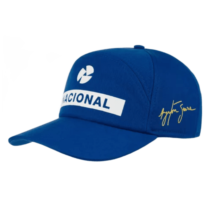 Boné Nacional Original Ayrton Senna Azul Royal