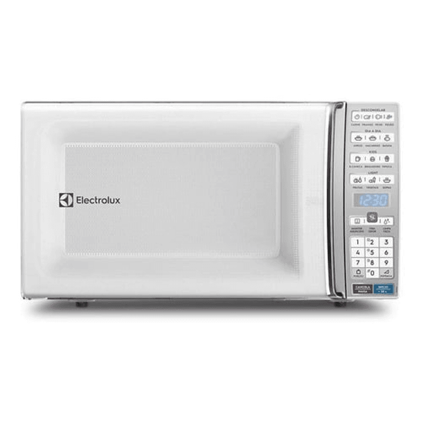 Micro-ondas Electrolux de bancada Branco com Função Tira Odor e Manter Aquecido 34L MEO44 127v