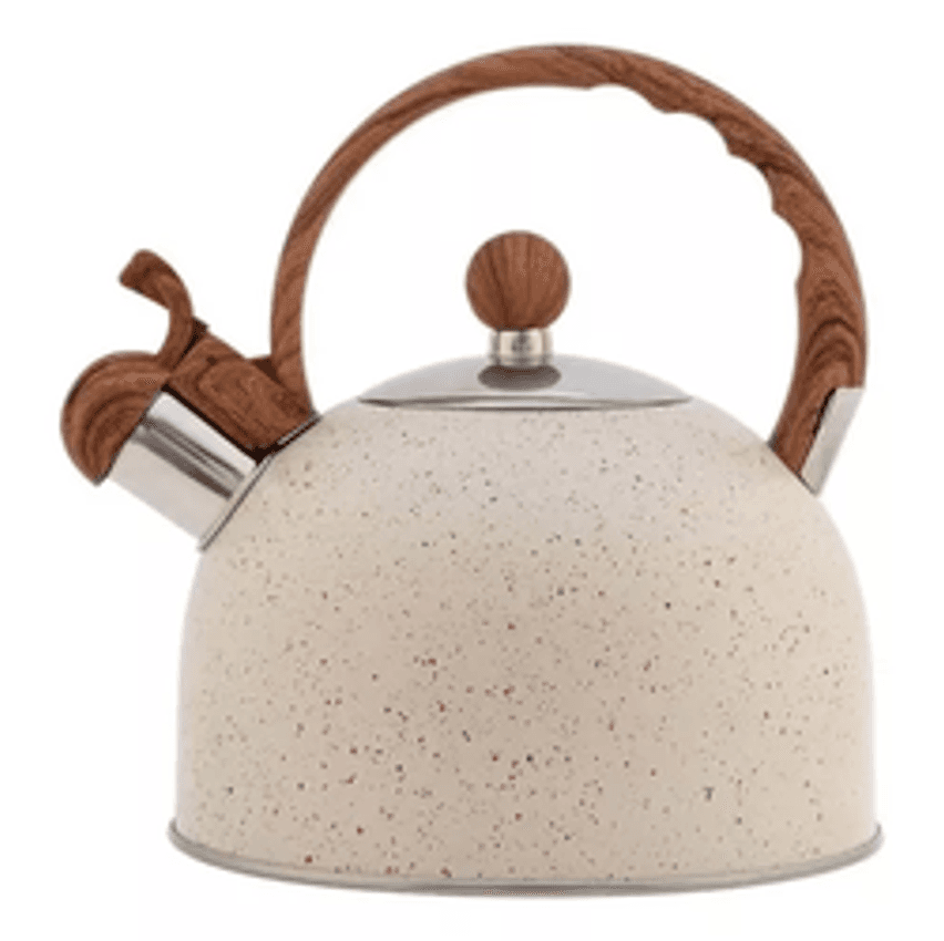Chaleira Inox Cerâmica C/ Apito 2l Indução Mármol Mimo Style