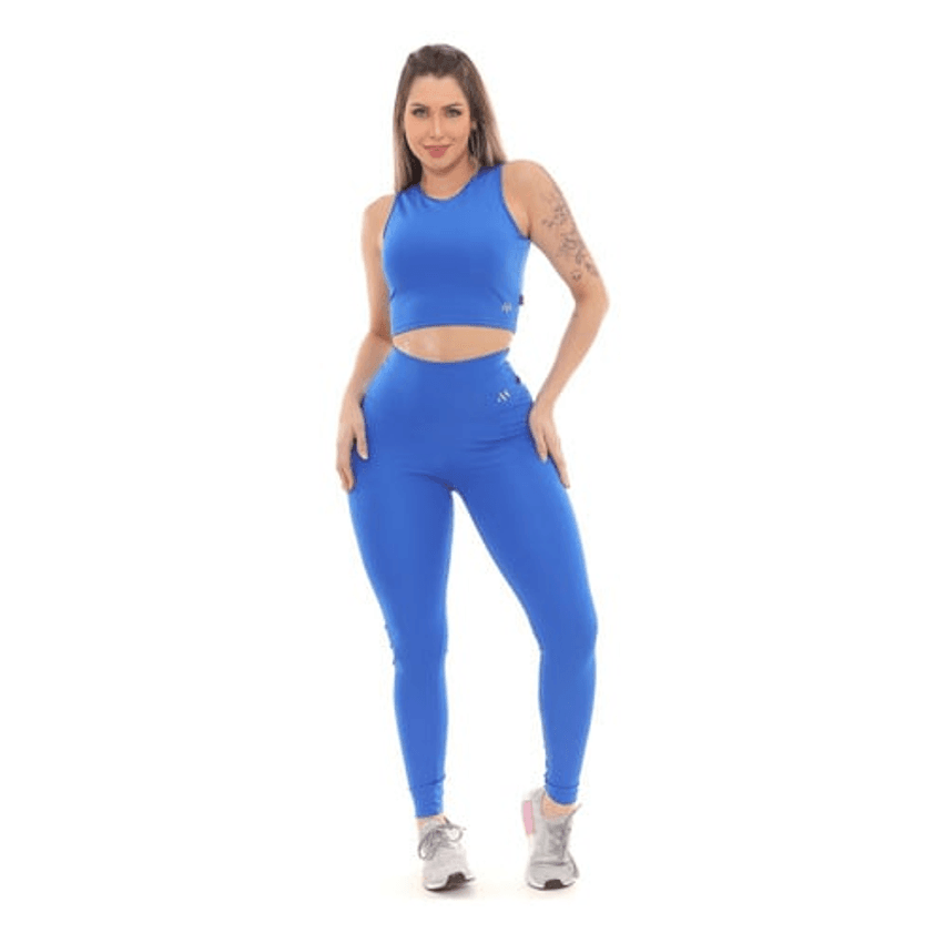 Conjunto Blackout Zero Transparência Legging E Cropped