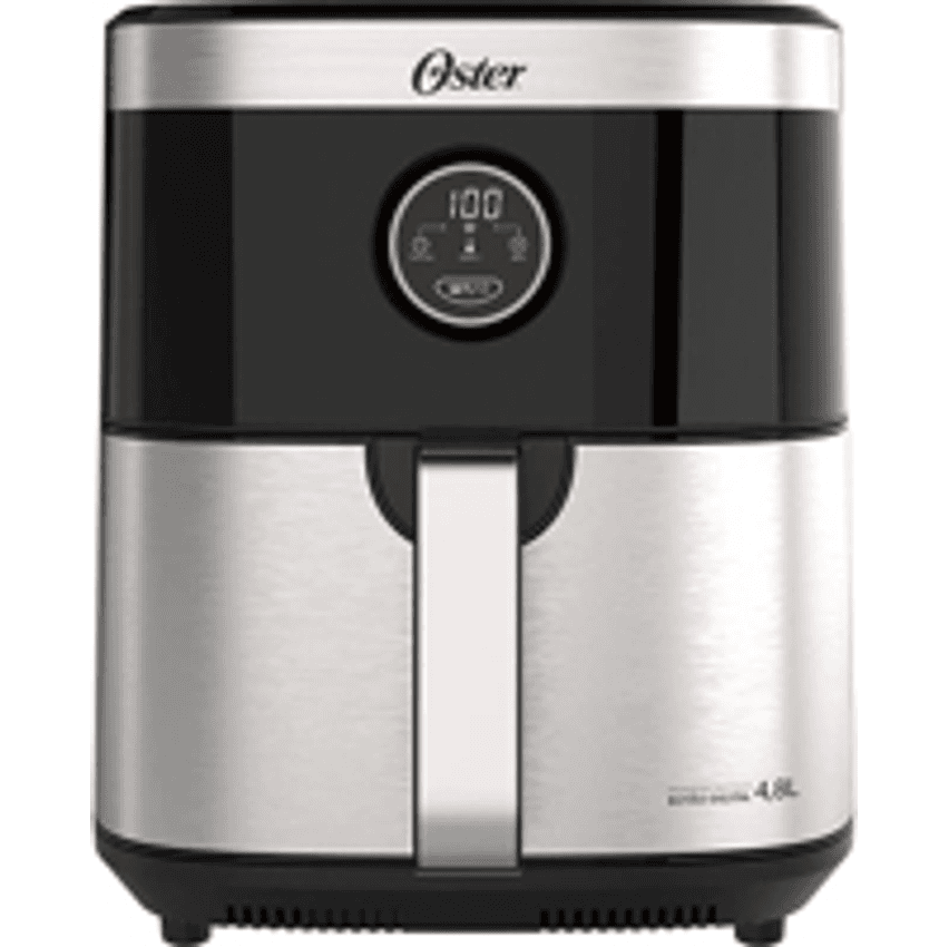 Fritadeira Oster Sem Óleo 2 Em 1 Black, 4,8l, 220v, Inox/preto, 1500w, Ofrt660
