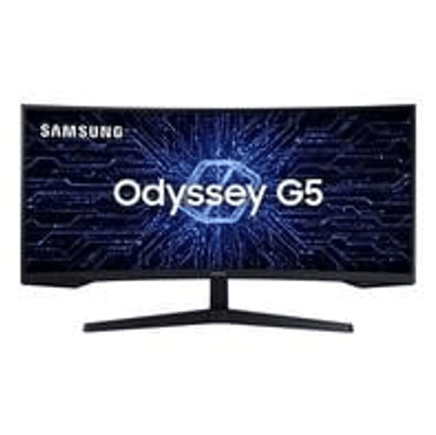 Monitor Gamer Curvo Samsung Odyssey G5 34" WQHD, Ultrawide, 165Hz, 1ms, HDMI e DP, Freesync Premium, Preto - LC34G55TWWLMZD