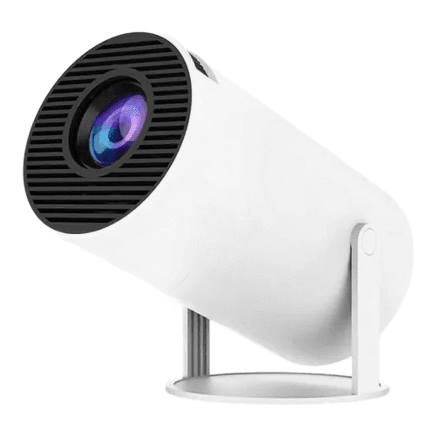 Projetor Interestelar Hy300 Mini Branco Netflix Wi-fi