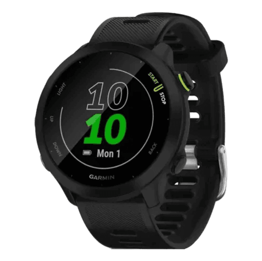 Relógio Garmin Forerunner 55 Preto, Pulseira Black