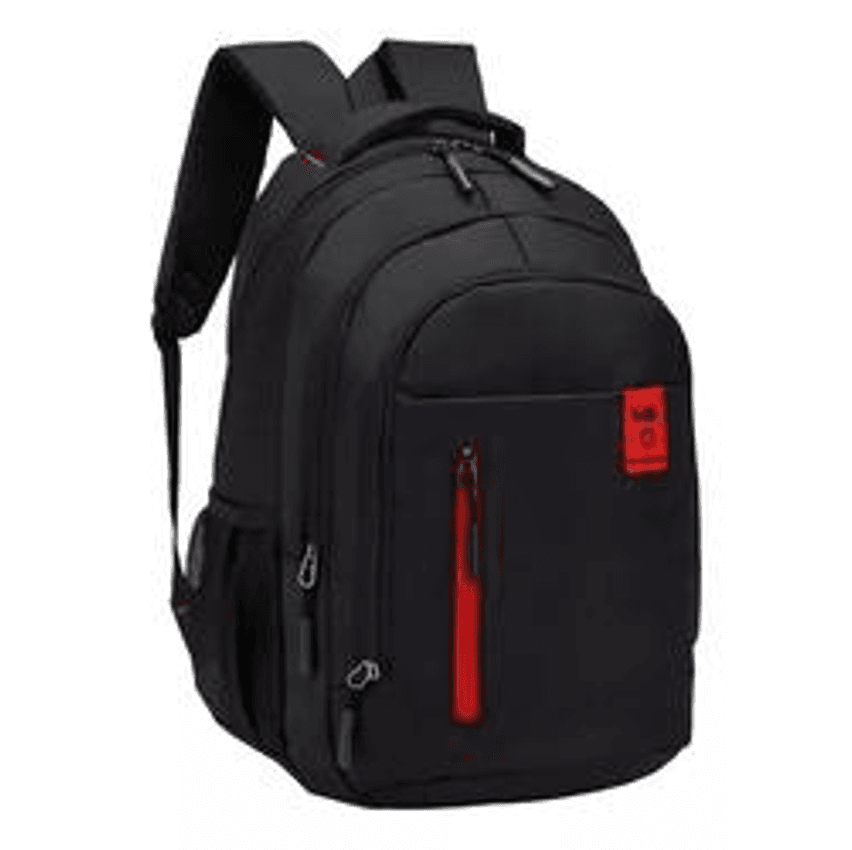 Mochila Preta Notebook Multifuncional Unissex Resistente Cor Preto Desenho do tecido Liso