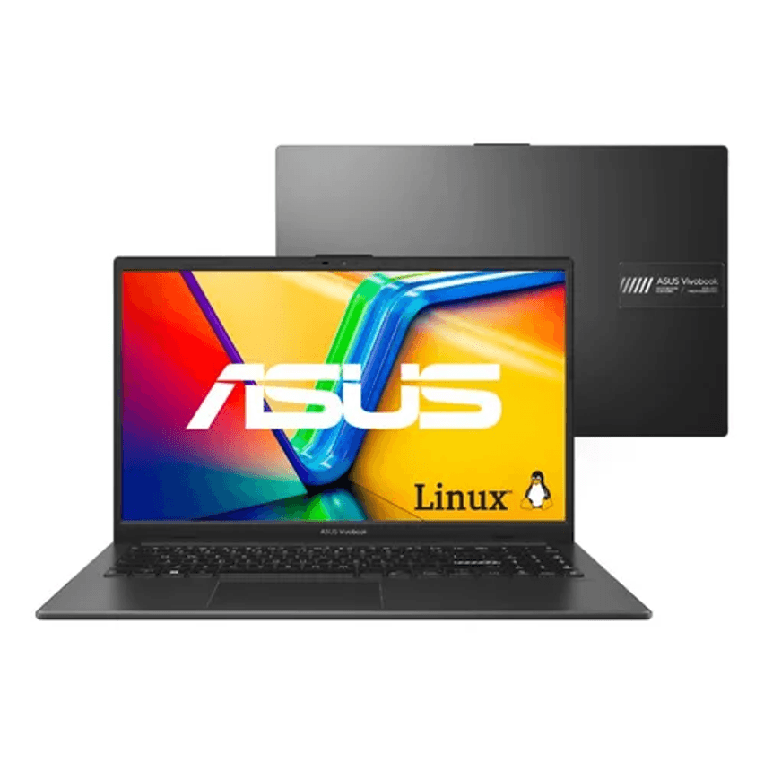Notebook ASUS Vivobook Go 15 E1504FA AMD Ryzen 3 7320U 4GB Ram 128GB SSD Linux KeepOS Tela 15,6" FHD Black - NJ1291