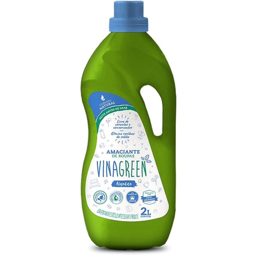 Vinagreen Amaciante De Roupas Algodao 2 L
