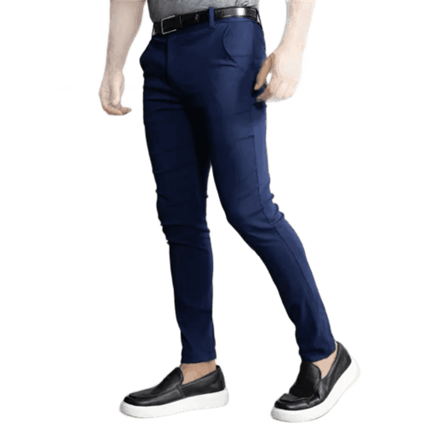 Calça Social Alfaiataria Slim Masculina Skinny Esporte Fino