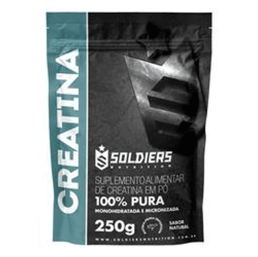 Creatina Monohidratada 250g - 100% Pura - Soldiers Nutrition