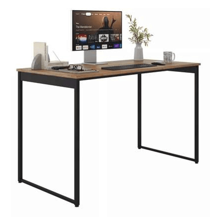 Mesa Escrivaninha Diretor 150x60cm Industrial Ferro E Madeira Estilo Nórdico Madeirado Com Preto Vintage Sofa Sogude Classic150