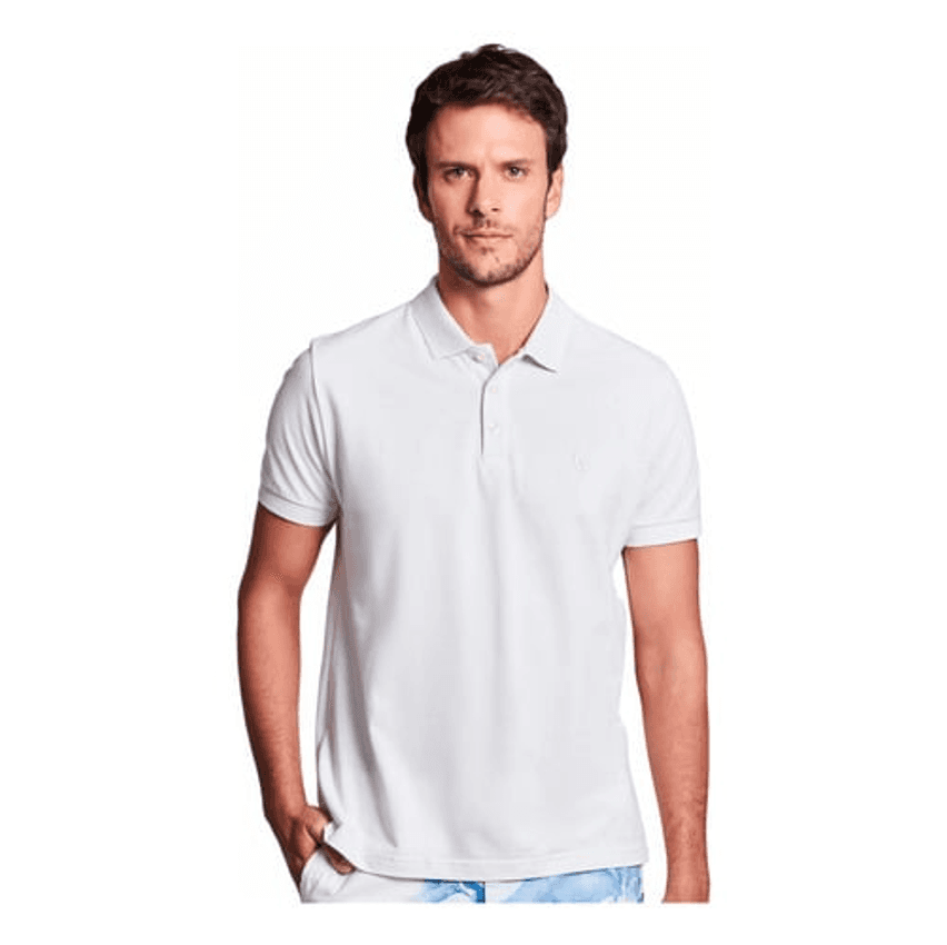 Polo Reserva Masculina Piquet Clássica Branca