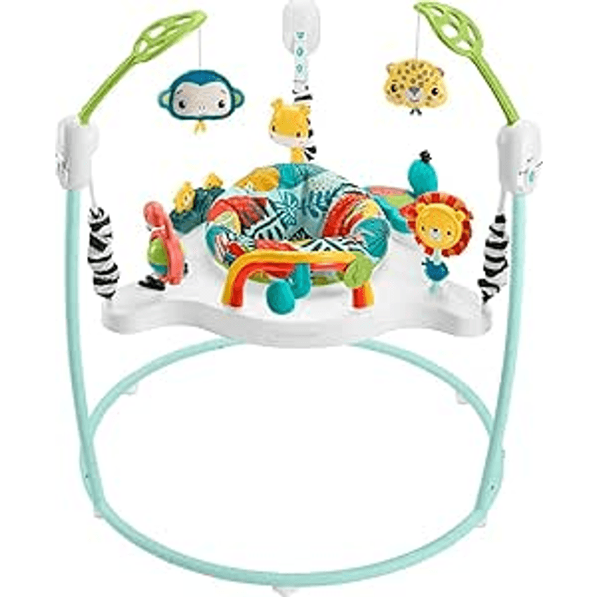 Fisher-Price Brinquedo e cadeira de Bebê Pula-Pula Selva