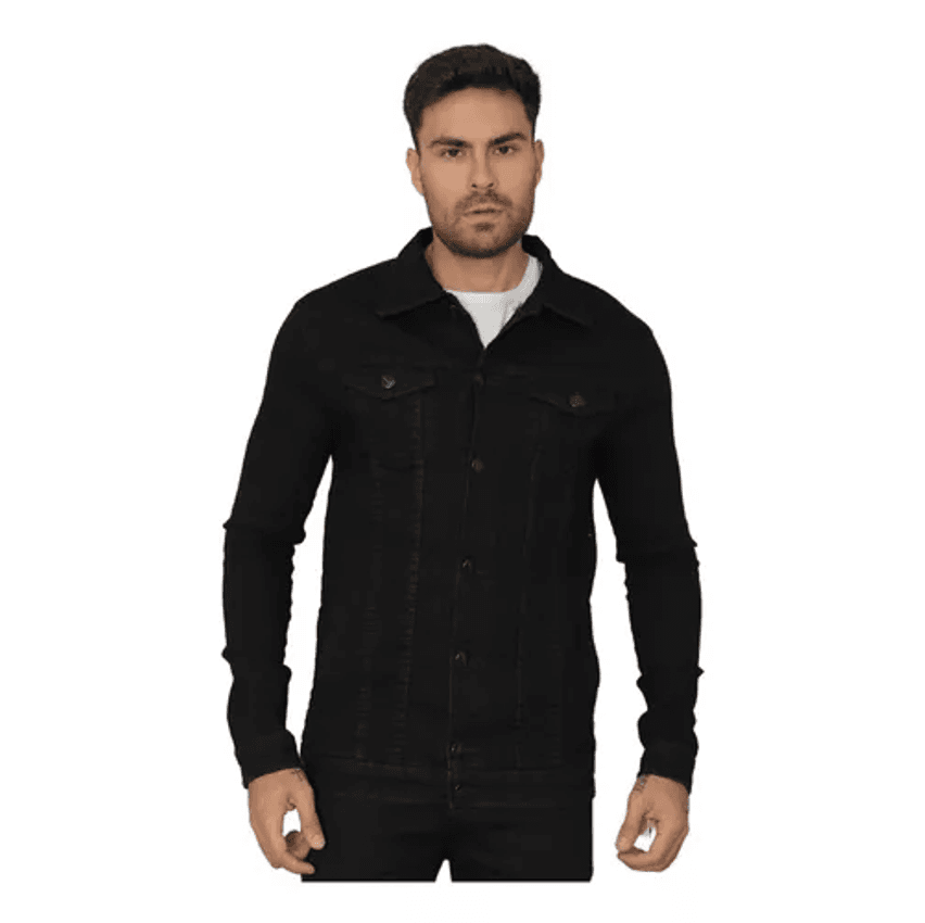 Jaqueta Jeans Sarja Masculina Fit Coloridas Casual Versátil