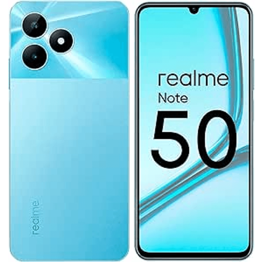 Smartphone Realme Note 50 RMX3834 3 GB de RAM/64 GB/Tela 6.74"/Dual Sim LTE - Azul celeste