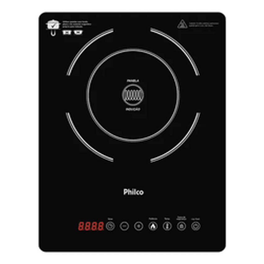 Fogão Cooktop Indução Preto Philco Pct12p 110v/220v