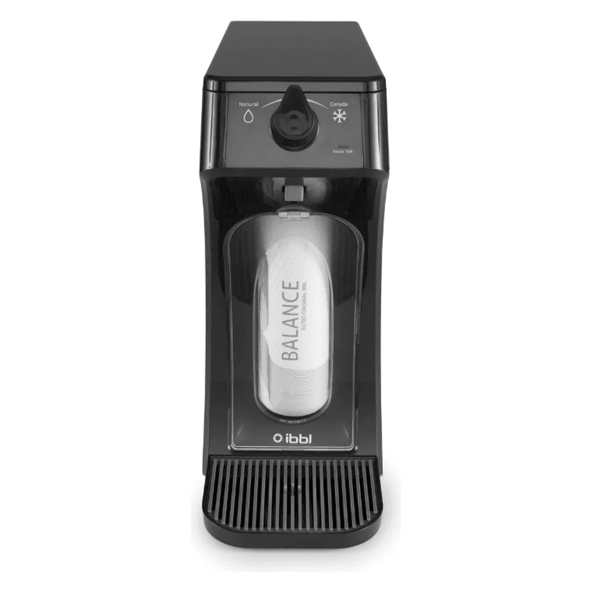 Purificador de Água Gelada Fria e Natural Eletrônico IBBL E-due Equilibrium Grafite Bivolt