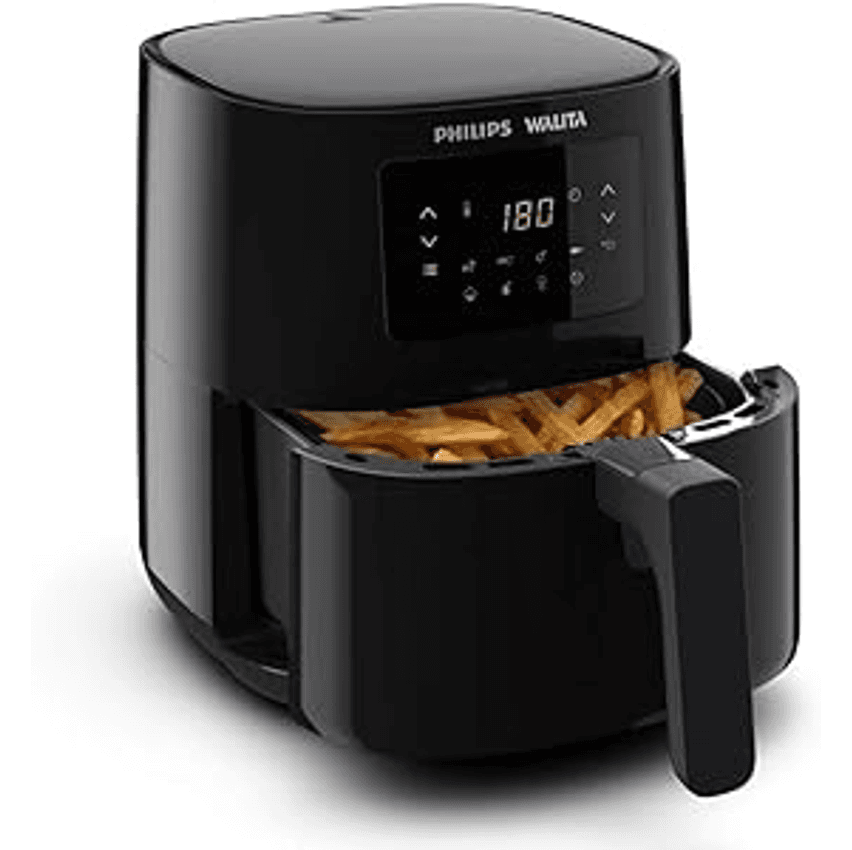 Philips Walita Preta Fritadeira Airfryer Digital Série 3000, 4.1l De Capacidade, Garantia Internacional De Dois Anos, 110v, 1400w (ri9252/90)