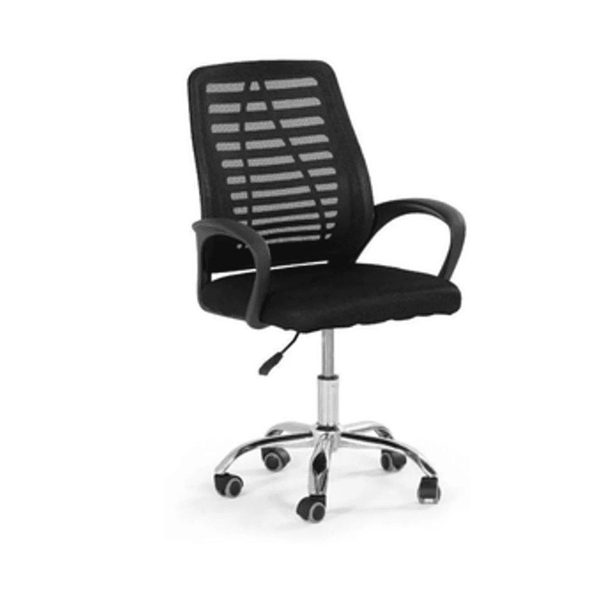 Cadeira Secretária Giratória De Escritório Ergonômica Mesh Cor Preto