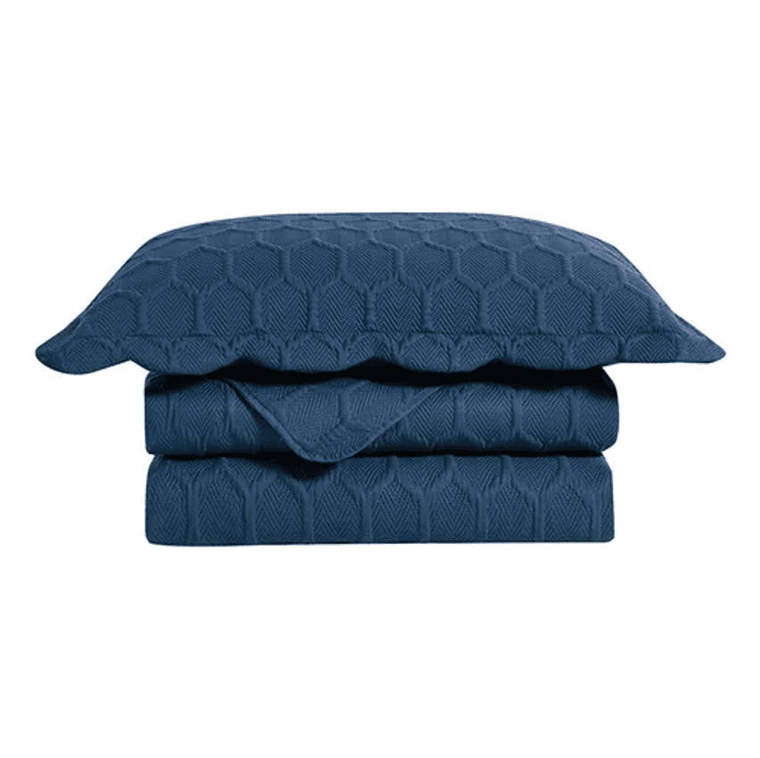 Colcha Ilusion Favo Queen Marinho 240x260 Camesa