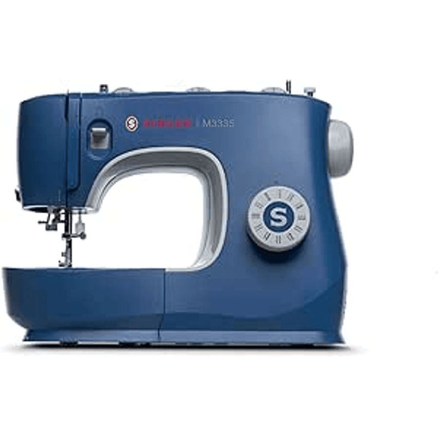 Máquina de Costura Singer, M3335, Azul, Mecânica, 127V