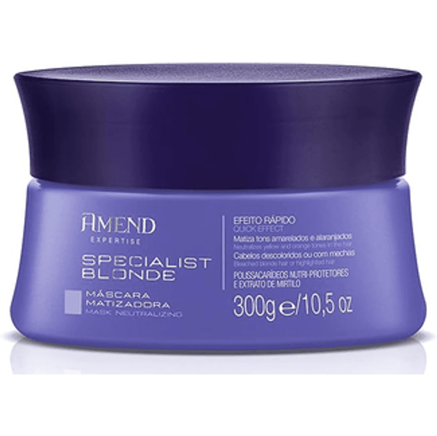 Máscara Matizadora Amend Specialist Blonde 300 G
