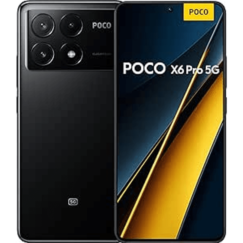 Smartphone Xiaomi POCO X6 Pro 5G 12GB+512GB NFC Dimensity 8300-Ultra 64MP câmera tripla 67W 120Hz AMOLED (Preto)