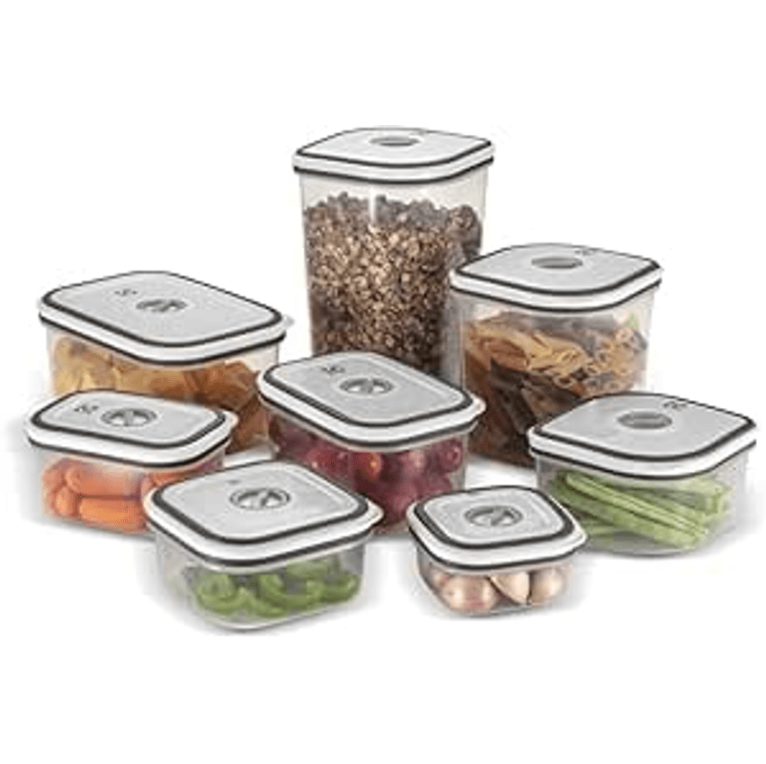 Kit Potes Herméticos de Plástico Electrolux - Cinza 1x8 unidades