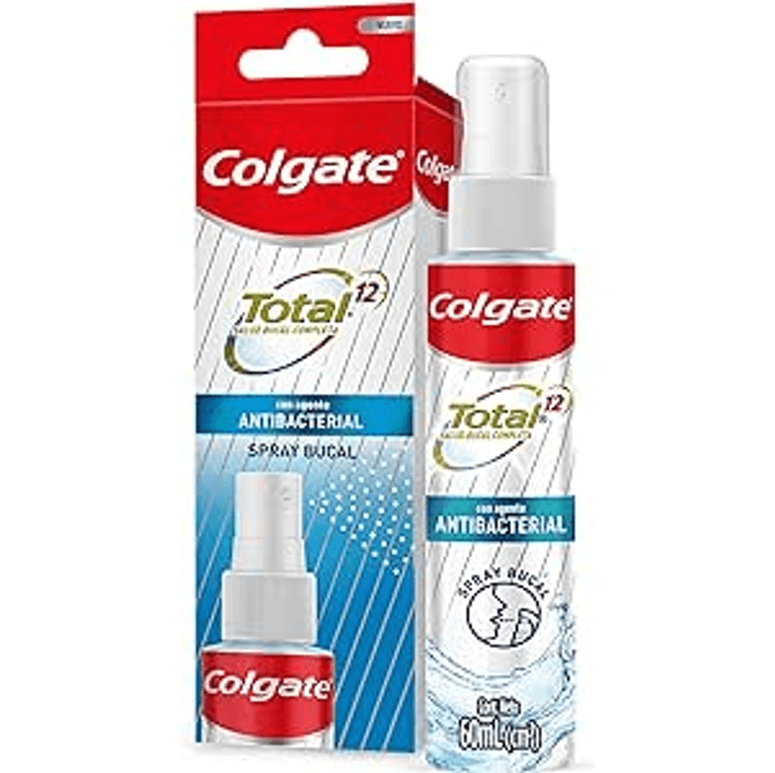 Colgate Spray Bucal Total 12 Spray Bucal Com Agentes Antibacterianos 60Ml