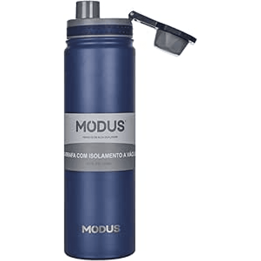 Brastoy Garrafa Térmica de 304 Aço Inoxidável 750ML Com Bico à prova de Vazamentos e Tampa Alça (Azul Escuro)(MS503-506)