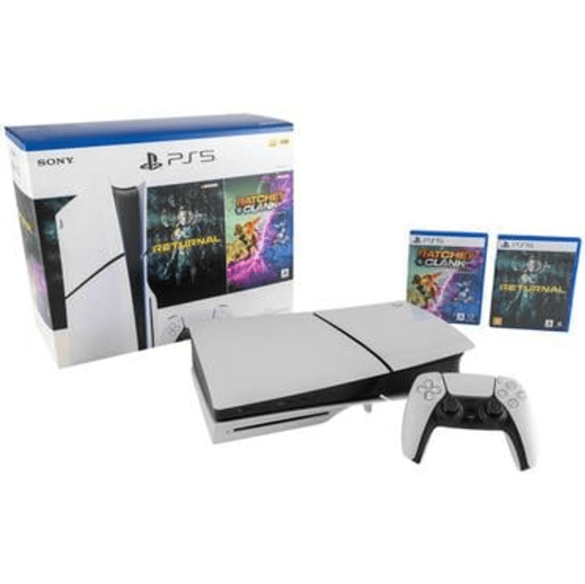 PlayStation 5 Slim 2024 1TB 1 Controle Branco Sony - com 2 Jogos