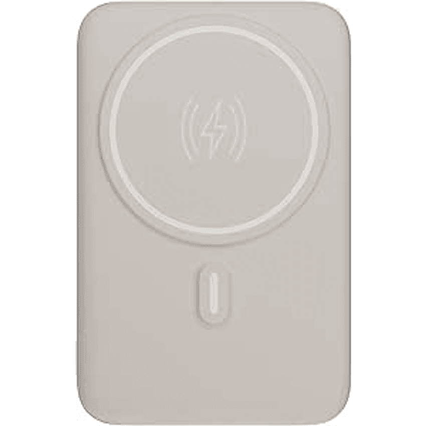 Geonav Power Bank, Carregador Portátil Universal por Indução 10.000mAh, Carregamento rápido*, Suporte Dobrável, Compatível com MagSafe® PB10MAGOW Off White