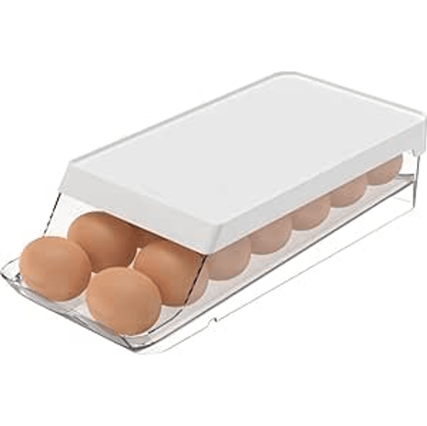 Ou Organizador De Ovos Roll Clear Fresh 14 Unid.