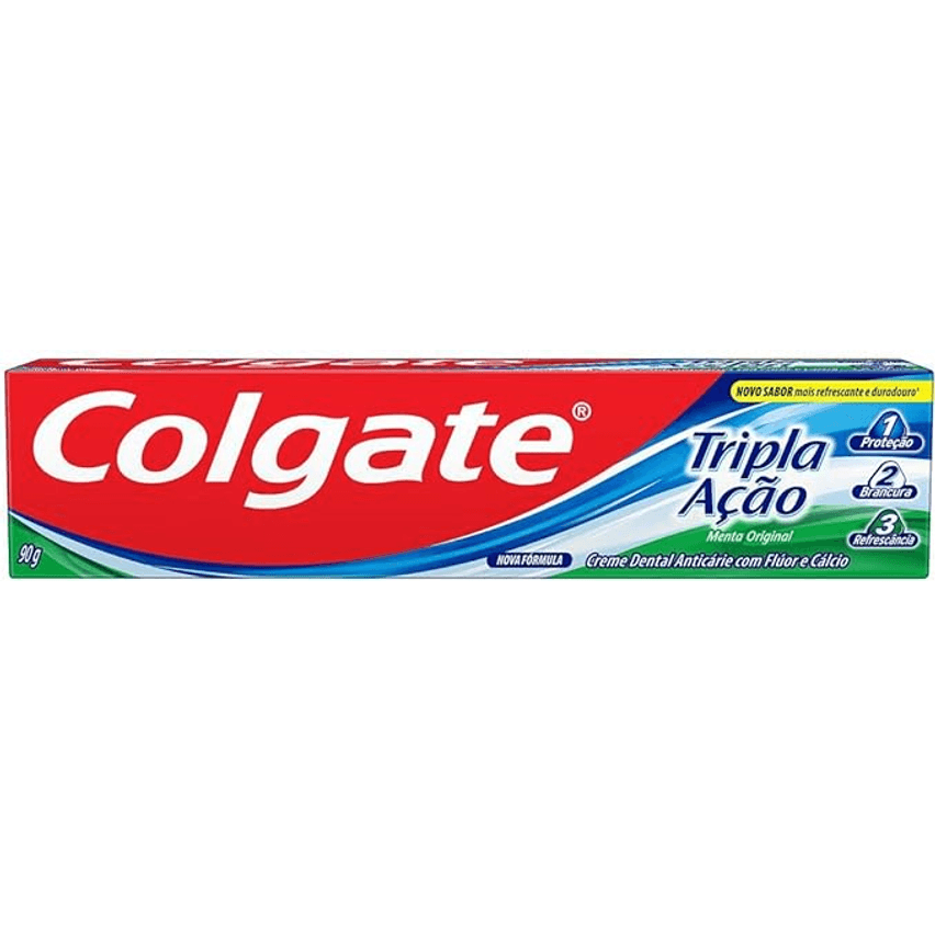 Colgate Tripla Ação Menta Original - Creme Dental, 90G