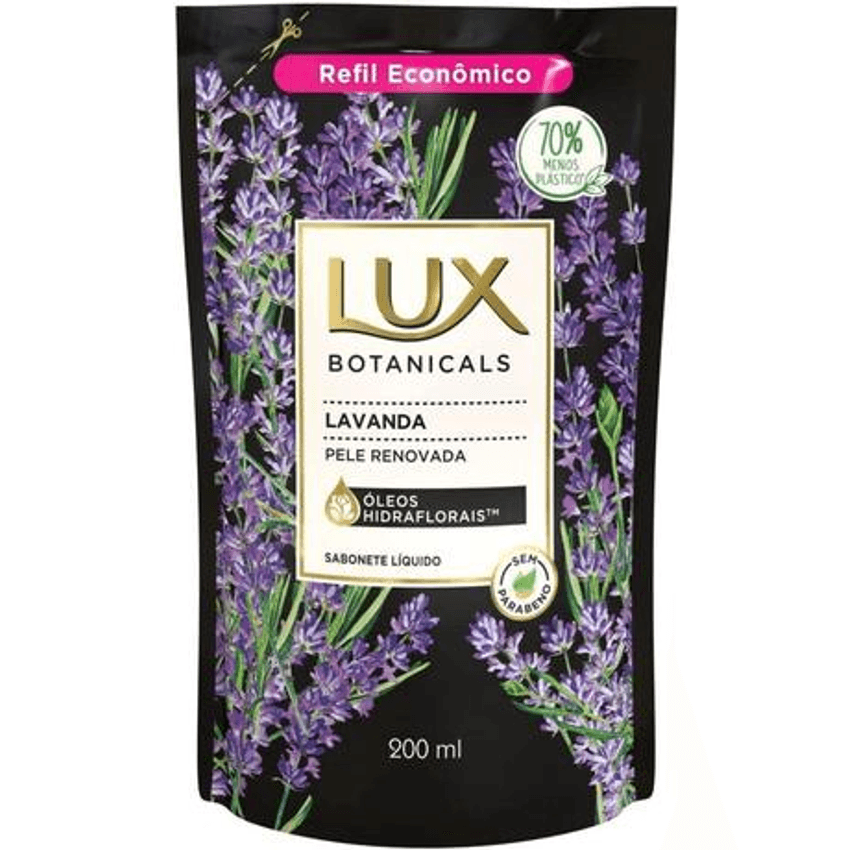 Sabonete Líquido Refil 200Ml Lavanda, Lux Suave, Lux