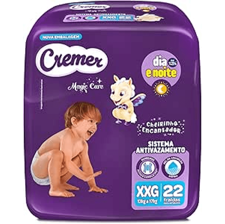 Fralda Cremer Econômica XXG 22 Unidades