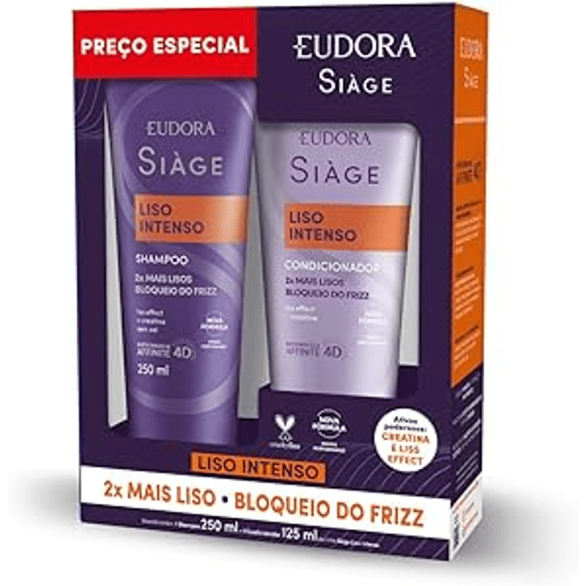 Eudora Siàge Promopack Shamp/cond Liso Intenso