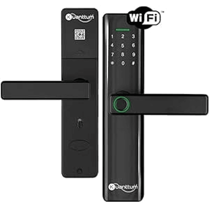 Fechadura Digital Biométrica Wi-Fi Inteligente Kuanttum Delta Pro