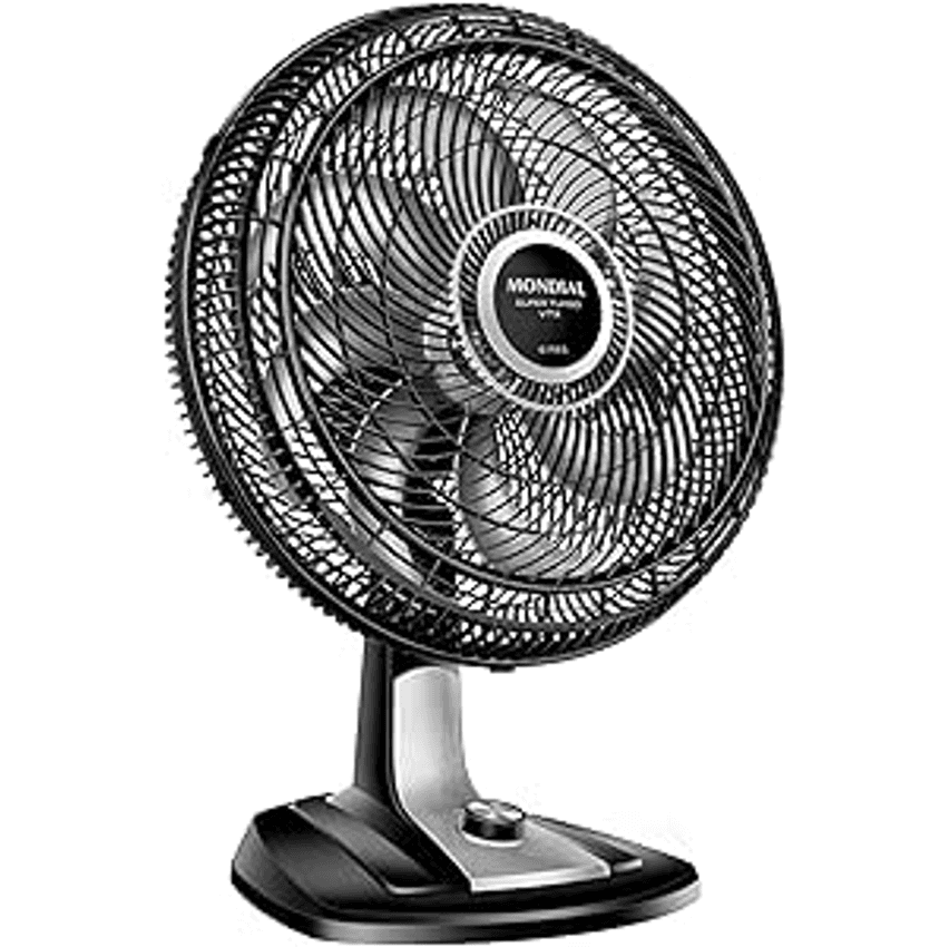 Ventilador 40cm Super Turbo 8 Pás, Mondial, Preto/prata, 140w, 110v - Vtx-40-8p