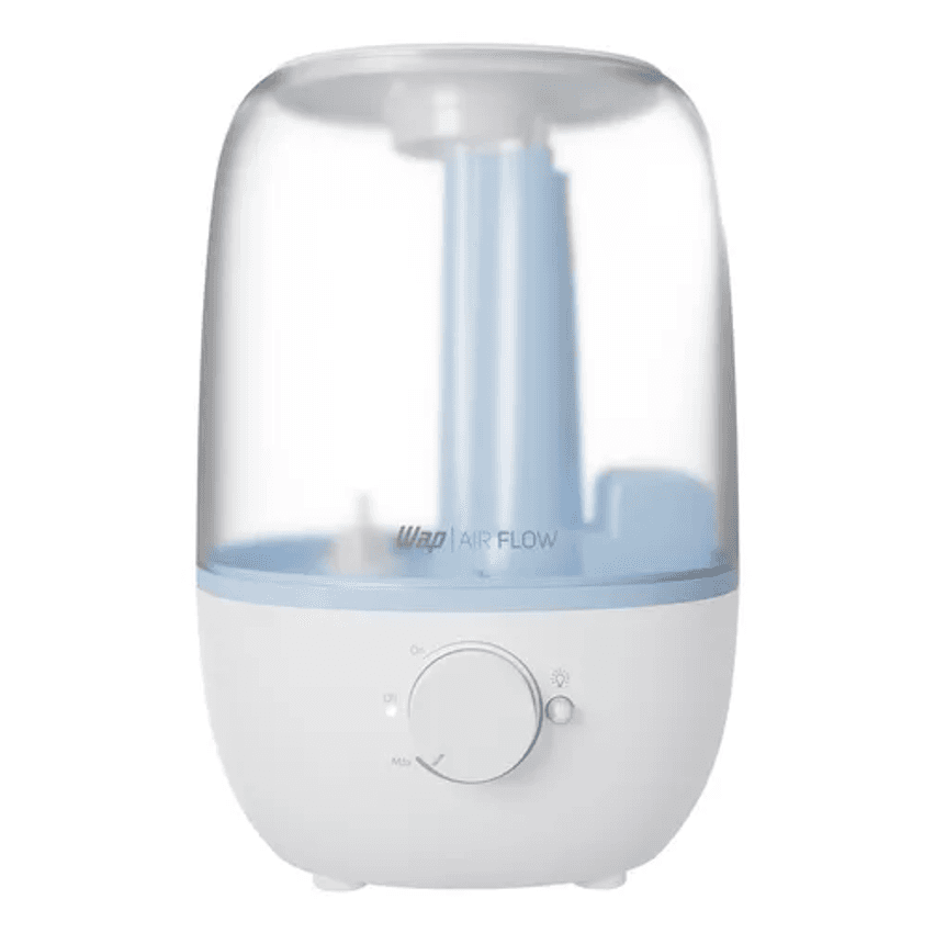 Umidificador De Ar Wap Air Flow U2 Aromatizador com Luminária Led 2,3 Litros Branco e Azul Bivolt