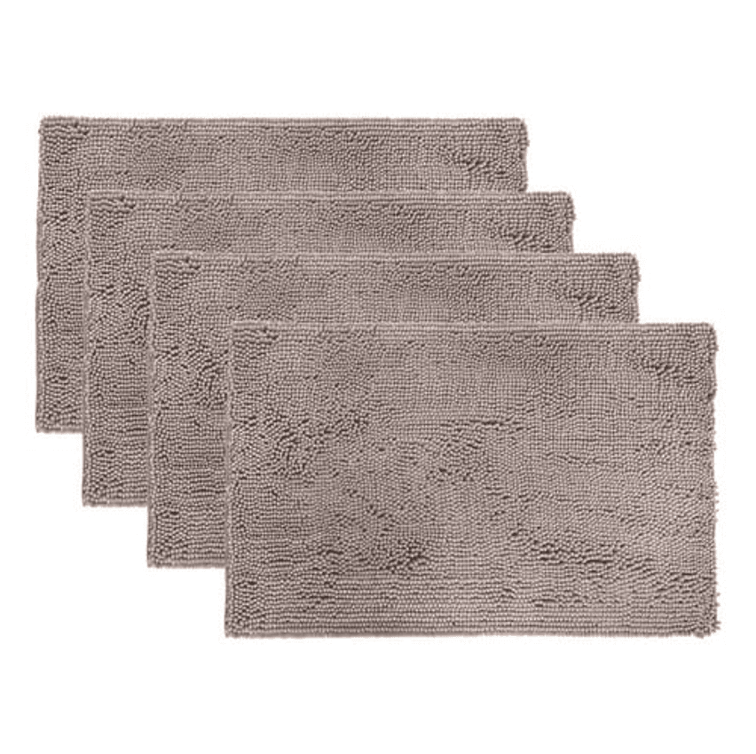Kit 4 Tapetes De Banheiro 40x60 Antiderrapante Bolinha Macio