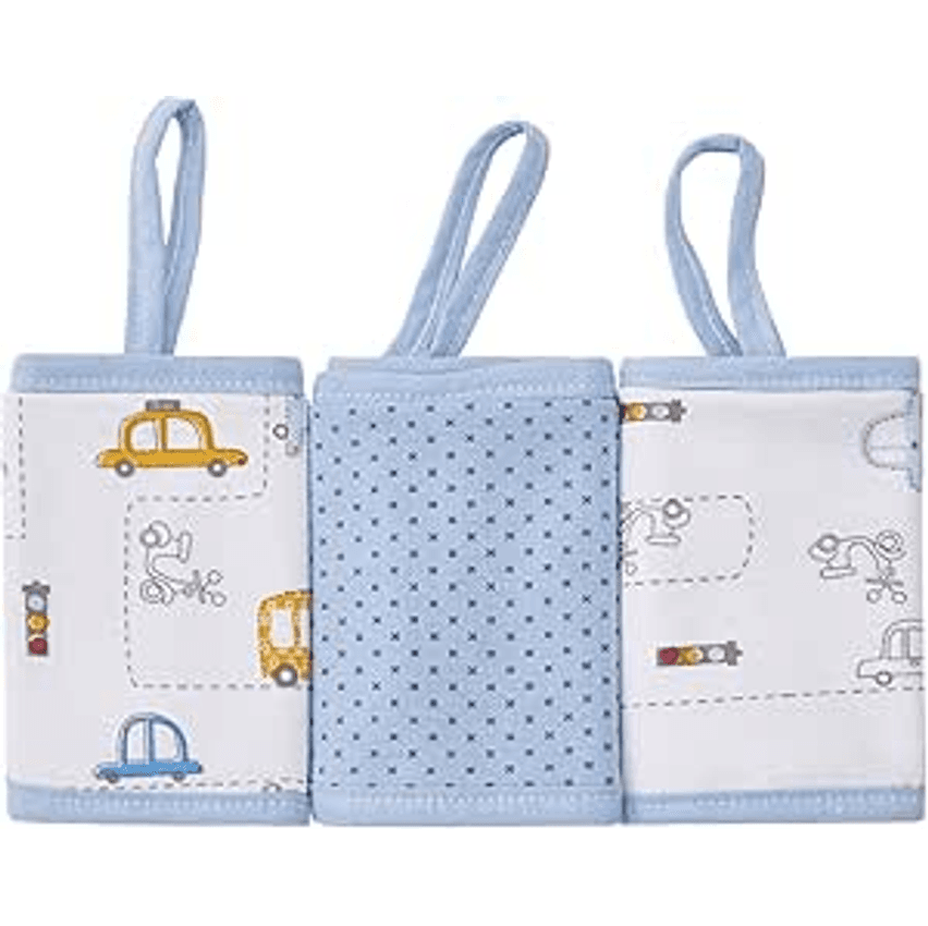 Papi Textil Paninho De Boca Papi Malhas C/ Prendedor De Chupeta Est 28Cm X 28Cm Contem 03 Un