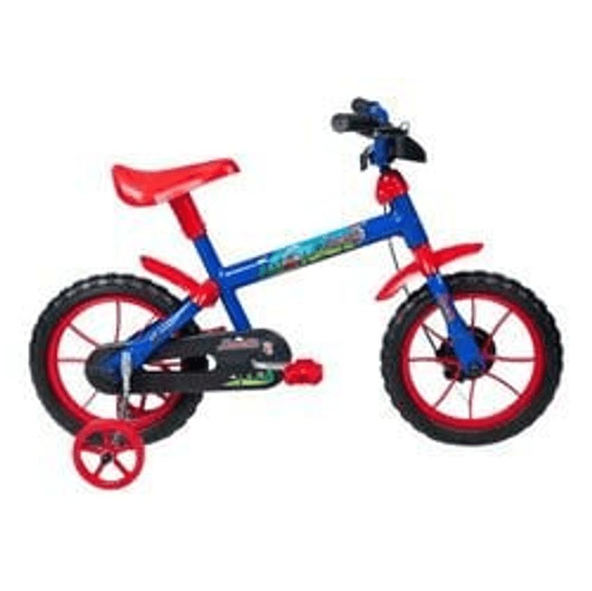 Bicicleta Infantil Verden Jack Aro 12 Com Rodinhas Laterais Azul Vermelho
