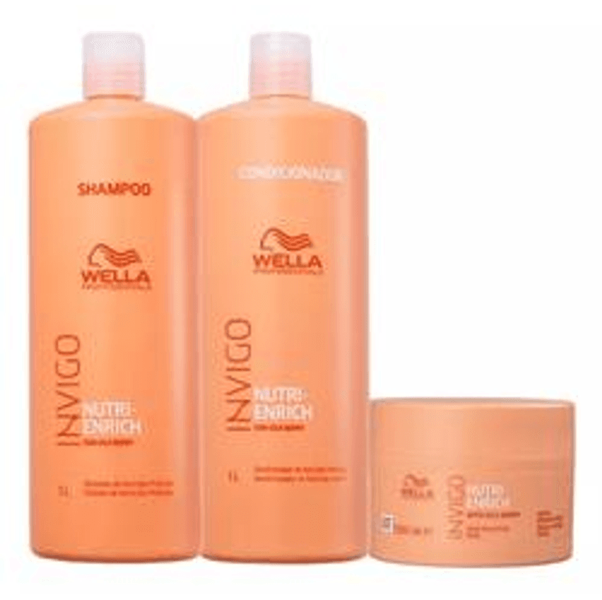 Kit Wella Pro Invigo Nutri Enrich - Sh 1000ml E Cond E Másc