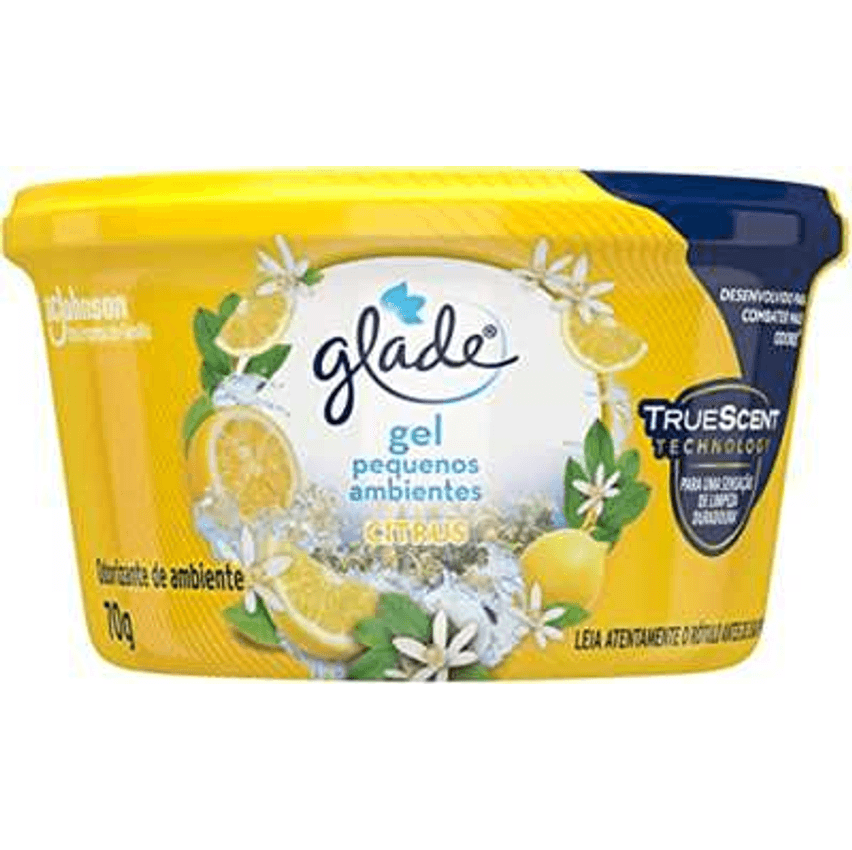 Desodorizador Gel Pequenos Ambientes Citrus 70 g, Glade